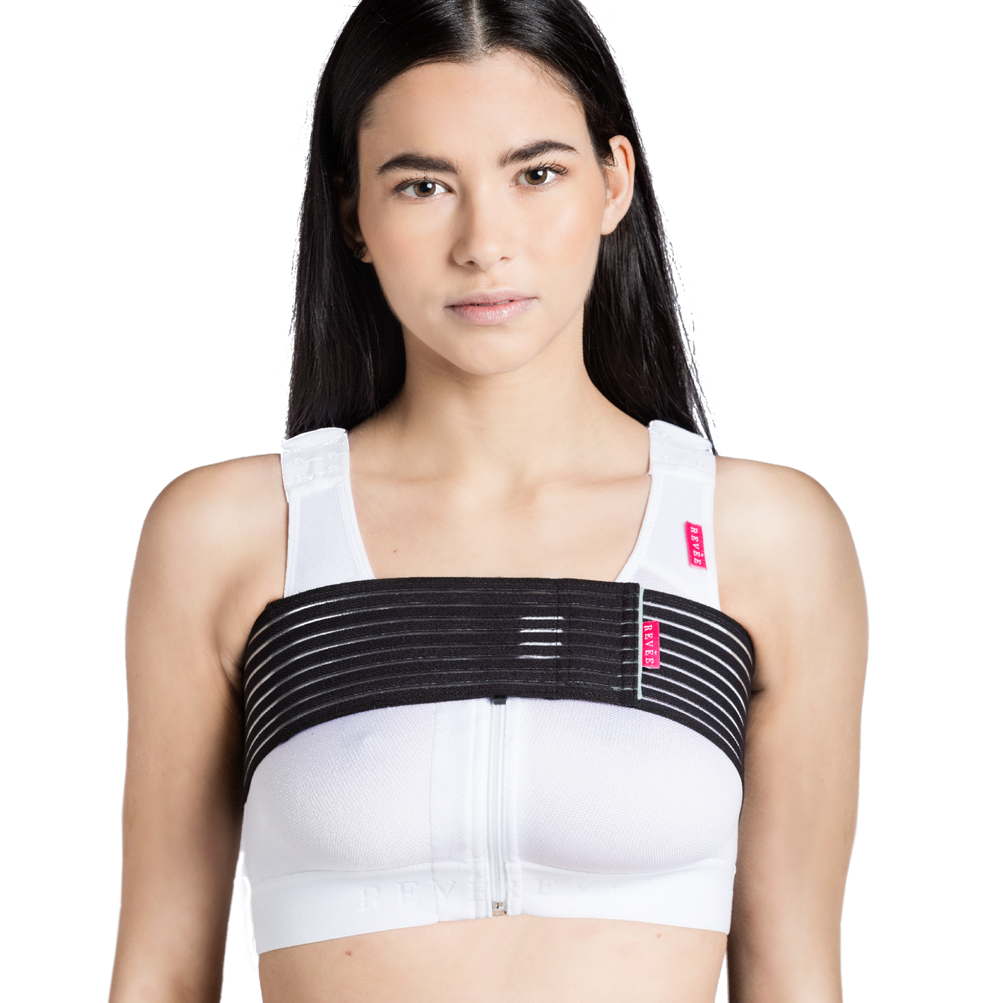 Breast compression belt – REV.0201, Black, one-size
