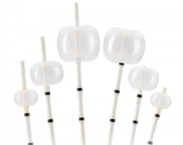 Ballonnet d’évacuation des calculs, triple lumen, injection dessus