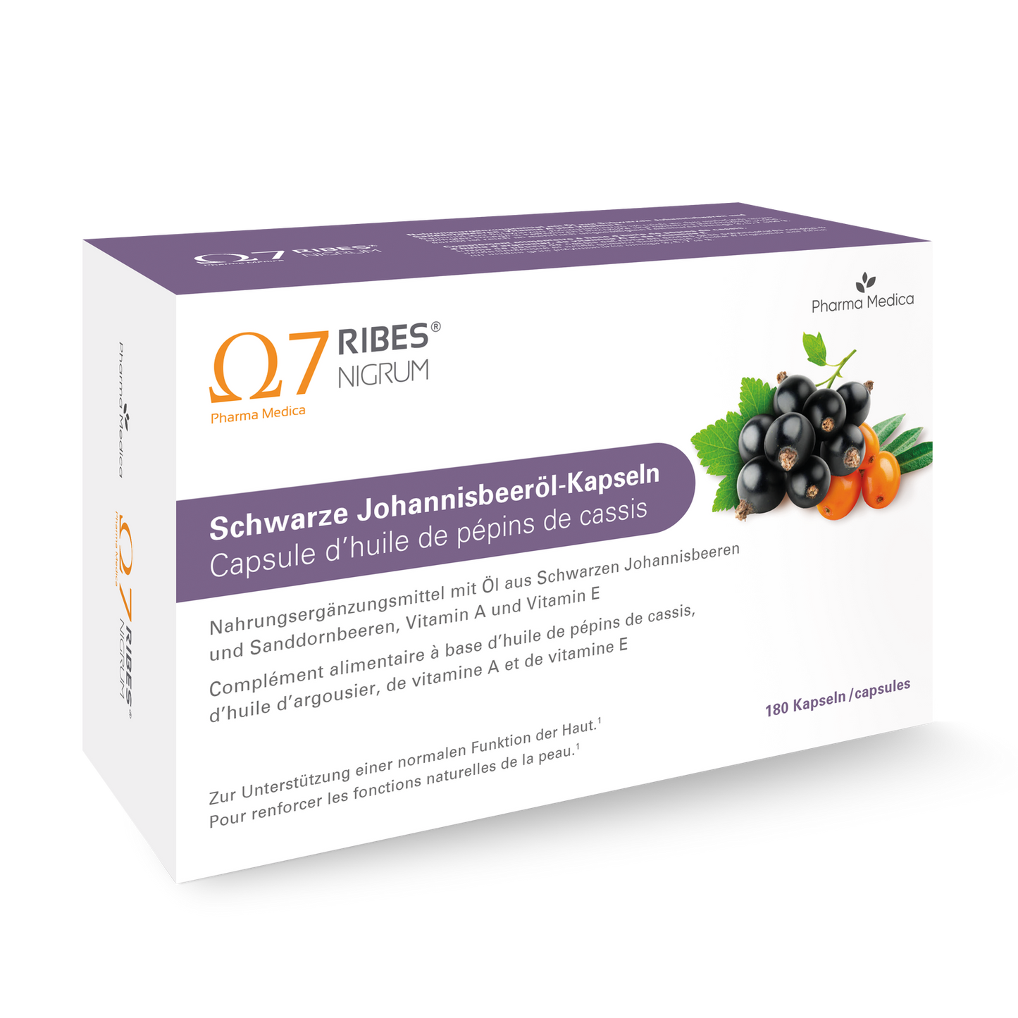 Ribes Nigrum Capsules d’huile de pépins de cassis, 180 pièces