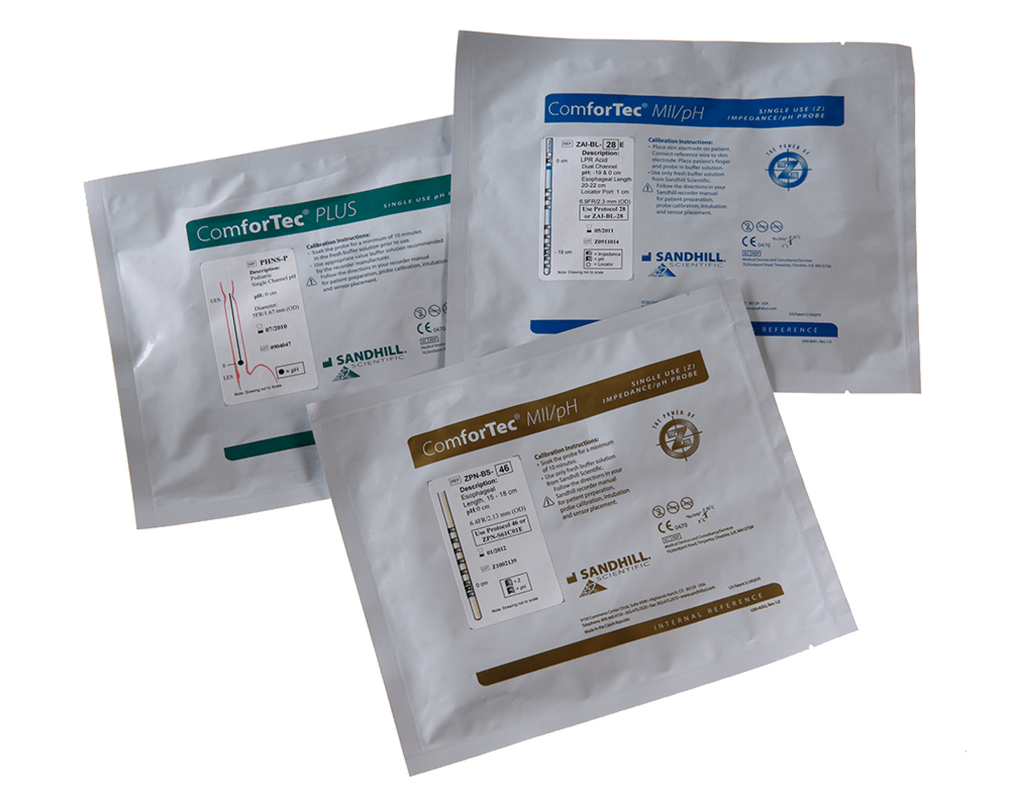 ZAN-BG-44 Cathéter ZepHr ZpH, 6 canaux impédance, 2 canaux pH (gastrique), sans infusion