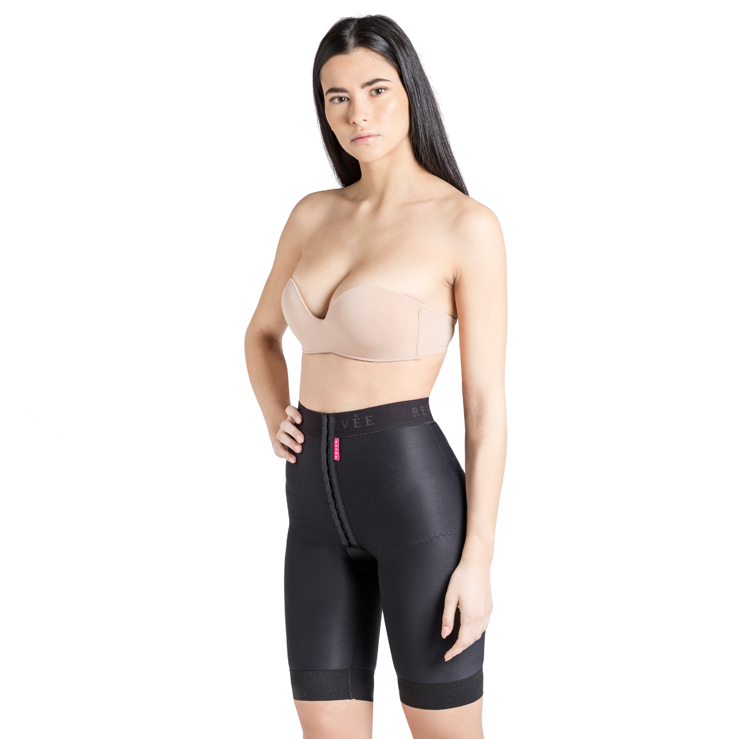 Short liposuction garment – REV.0101, Black, XS