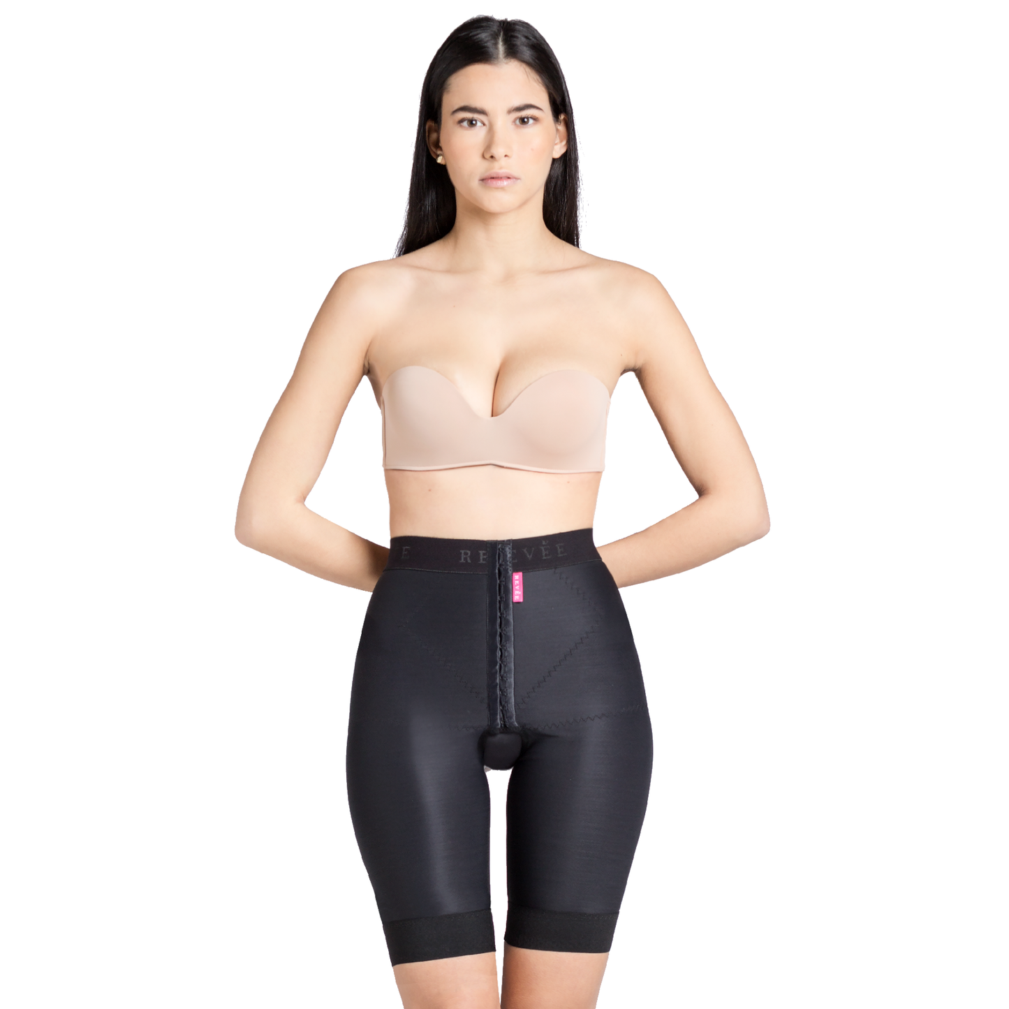 Short liposuction garment – REV.0101, Black, M