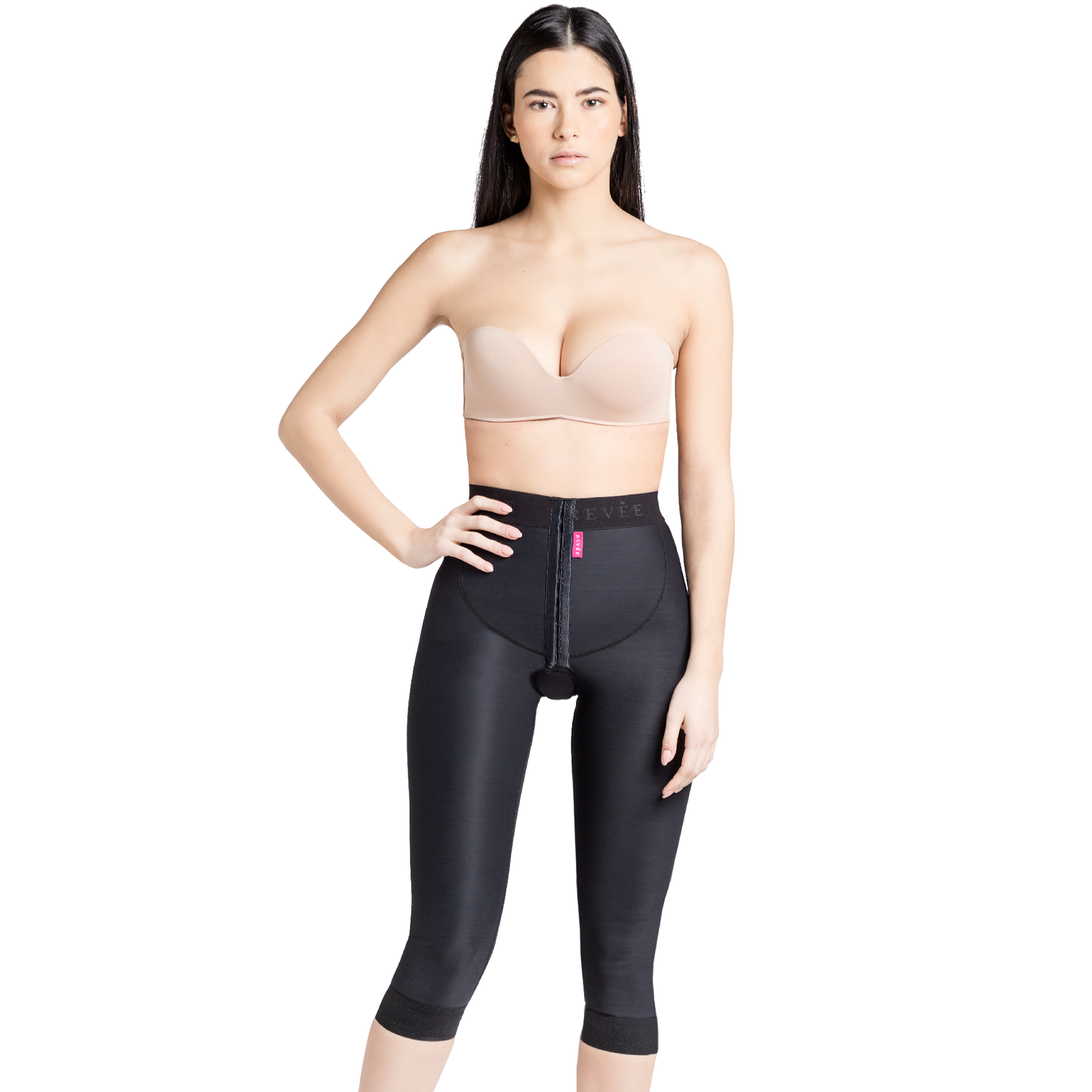 Garment for liposuction of flanks, buttocks, thighs and knees – REV.0102, Black, XS