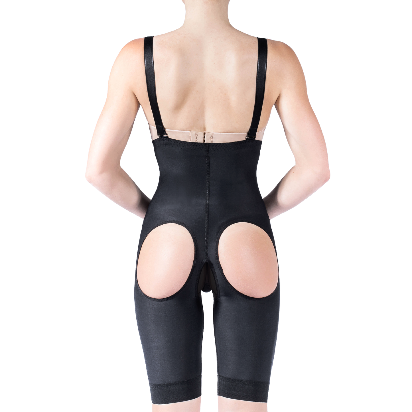 Garment for buttock lipofilling with standard holes – REV.0107, Black, XS