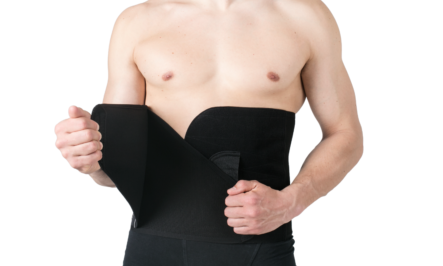 26cm – Postoperative abdominal binder- REV.0203, Black, L