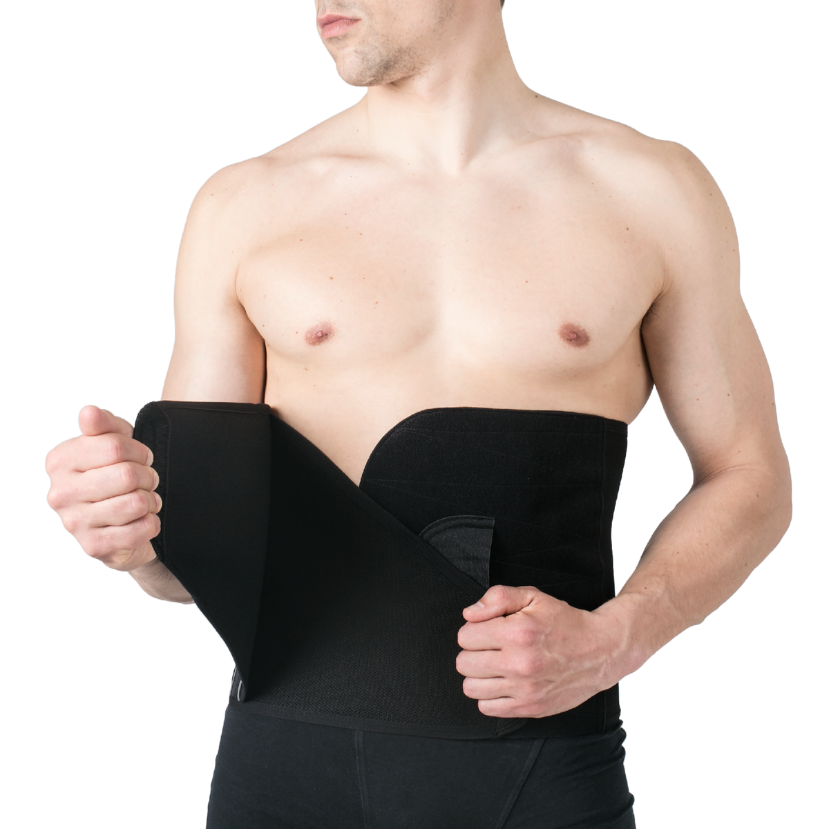26cm – Postoperative abdominal binder- REV.0203, Black, XL