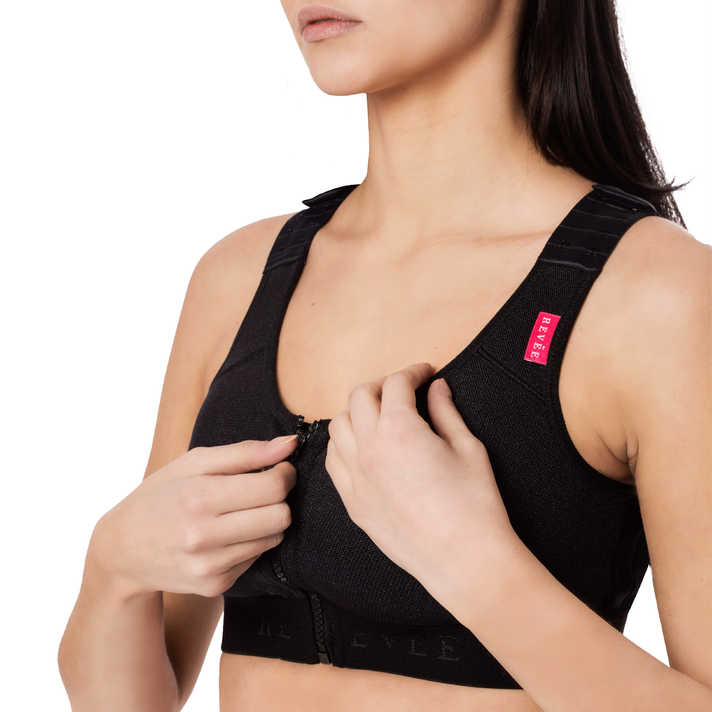 Postoperative bra Revée® Bra Elodie – REV.0302, Black, 4XL
