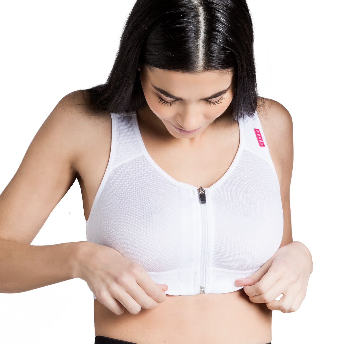 Postoperative bra Revée® Bra Elodie – REV.0302, White, 4XL
