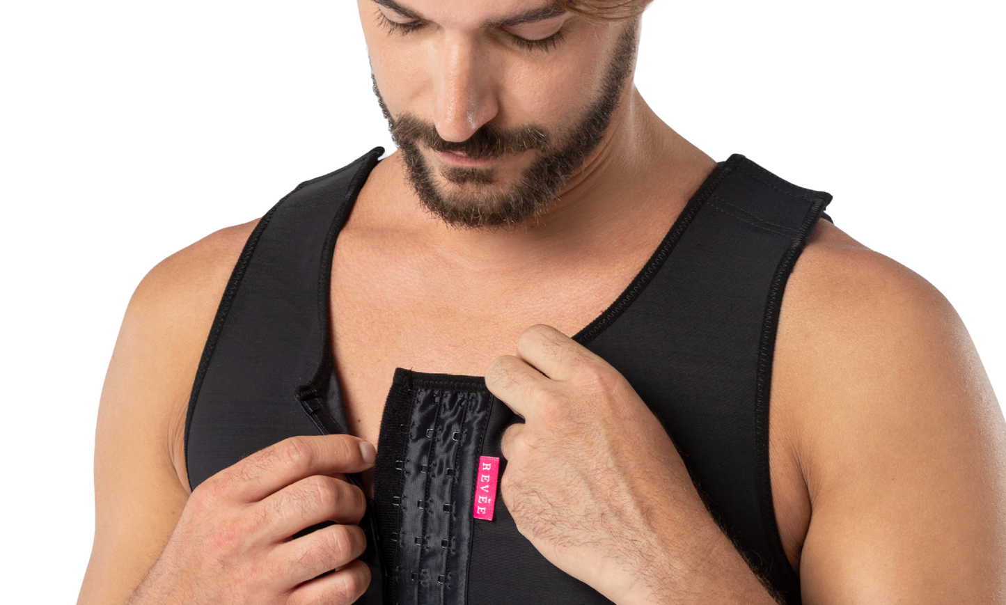 Corset | Gynecomastia garment – REV.030, Black, XS