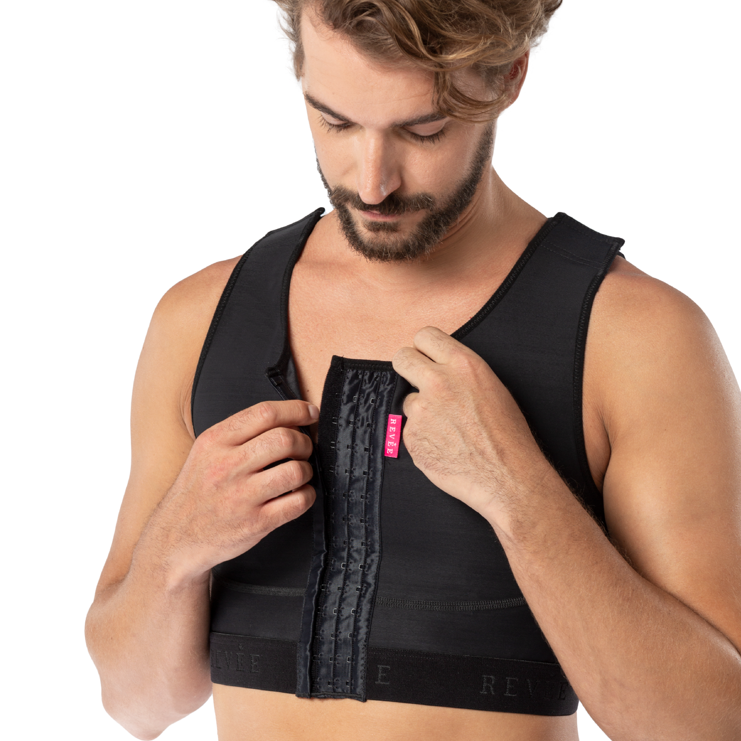 Corset | Gynecomastia garment – REV.030, Black, S