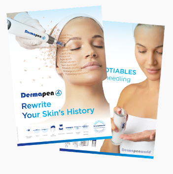 Poster doppelseitig Dermapen4 & Dp Dermaceuticals 